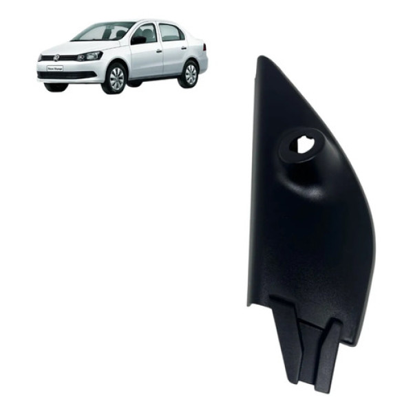 Moldura Interna Retrovisor Lado Esquerdo Vw Voyage Original Preto