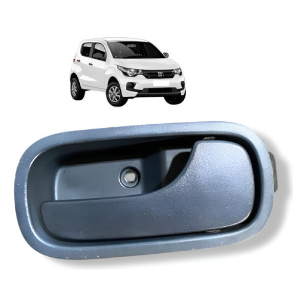 Maçaneta Interna Diant Direita Fiat Uno Mobi 2021 Original Preto Dianteira