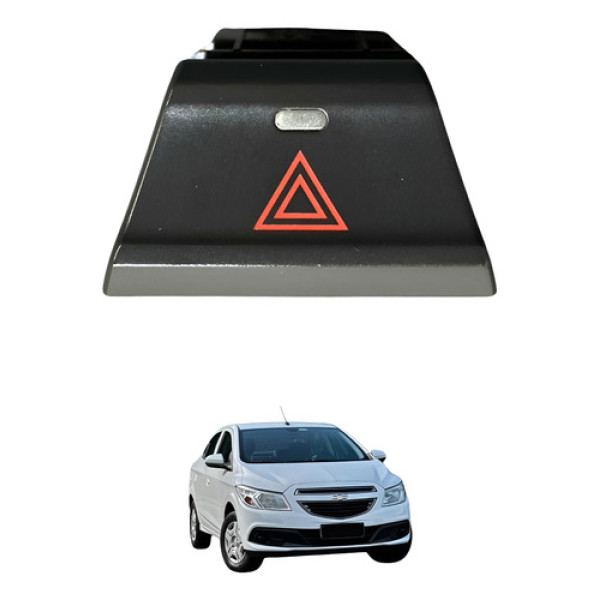 Botão Pisca Alerta Gm Prisma 2014 94704614 Original Usado Preto