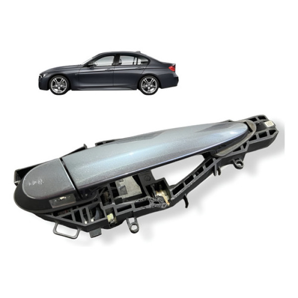 Maçaneta Externa Traseira Direita Bmw 320i 2017 Original Cinza-escuro Traseira