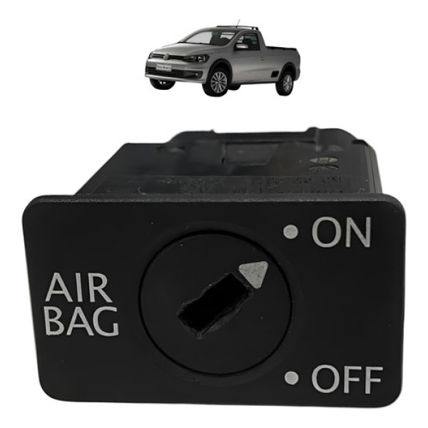 Botão Interruptor Passageiro On Off Vw Saveiro 2014 2015 Preto