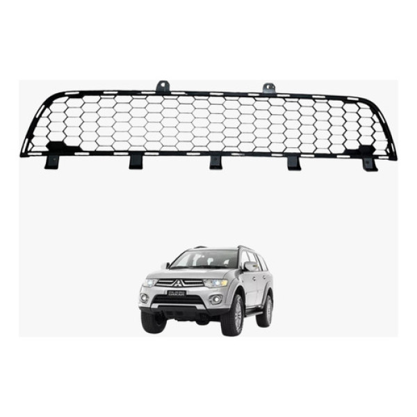 Grade Para-choque Inferior Pajero Dakar 2010 2016 Preto Fosco