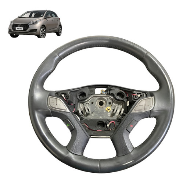 Volante De Direção Com Comandos Hyundai Hb20 2019 Original