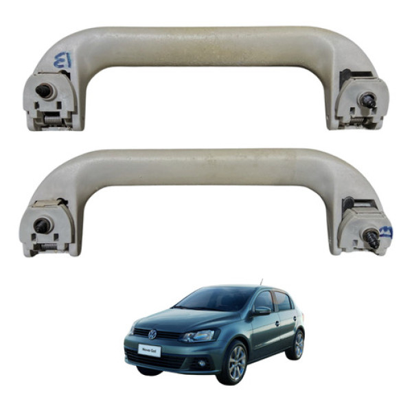 Kit 2 Alça Puxador De Segurança Pqp Vw Voyage Original Usado