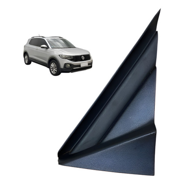 Acabamento Suporte Retrovisor Esquerdo Vw Tcross Original Preto