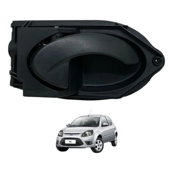 Maçaneta Interna Dianteira Direita Ford Ka 2012 Original Preto