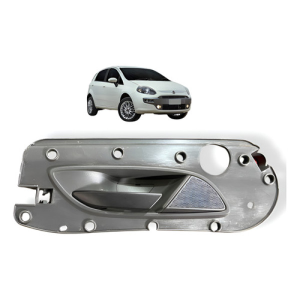 Maçaneta Interna Dianteira Esquerda Fiat Punto 2008 Original Dianteira Cinza-escuro