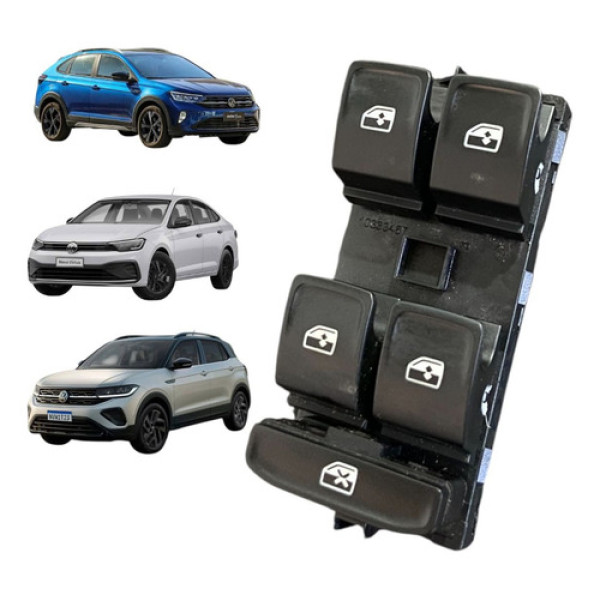 Botão Vidro Elétrico Vw T-cross Polo Virtus Nivus Original