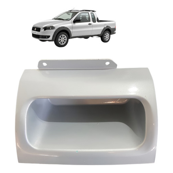 Porta Objetos Fiat Strada Trekking 2003 2009 100170307 Prateado