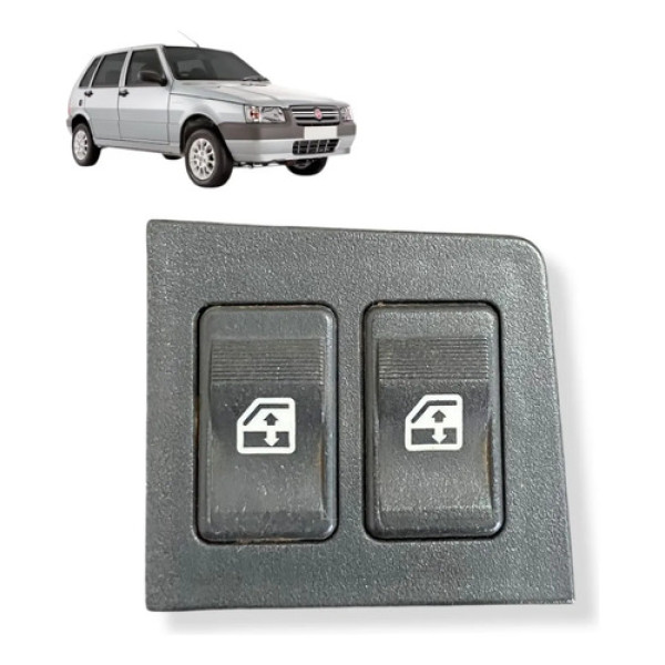 Botão Vidro Elétrico Dianteiro Esq Fiat Uno Mille Fire 2004