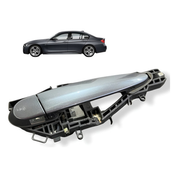 Maçaneta Externa Traseira Direita Bmw 320i 2017 Original Preto Traseira