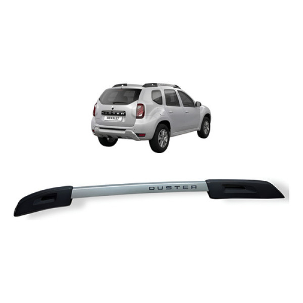 Rack Travessa Teto Lado Esquerdo Renault Duster 2017 2019 Prateado