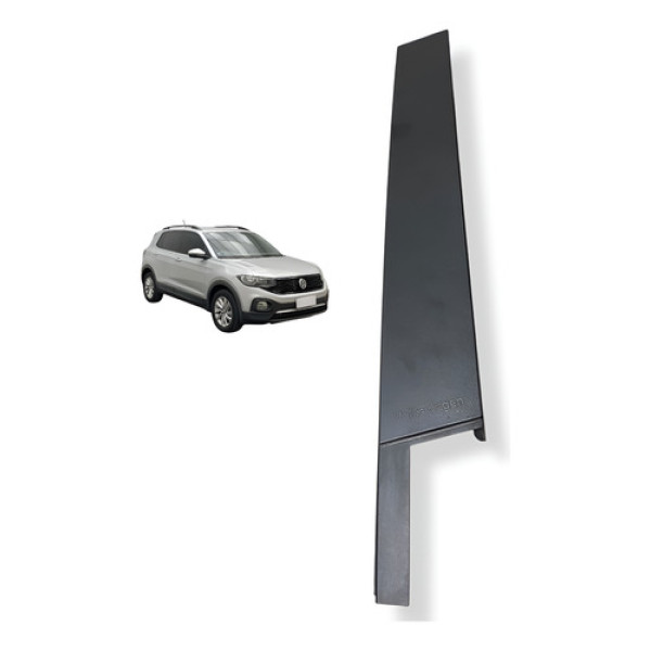 Moldura Coluna Porta Traseira Esquerda Vw T-cross 2020 2022