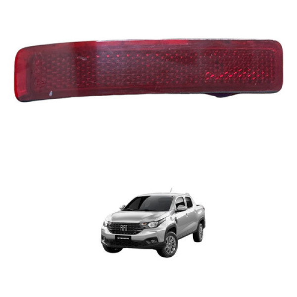 Refletor Para-choque Olho De Gato Fiat Strada 2021 51728394 Vermelho
