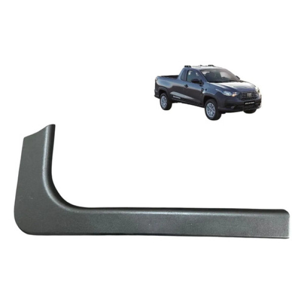 Soleira Porta Dianteira Direita Fiat Strada 2020 Original Preto