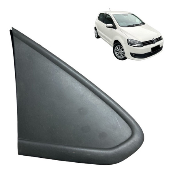 Moldura Acabamento Retrovisor Direito Vw Fox 2013 Original Preto