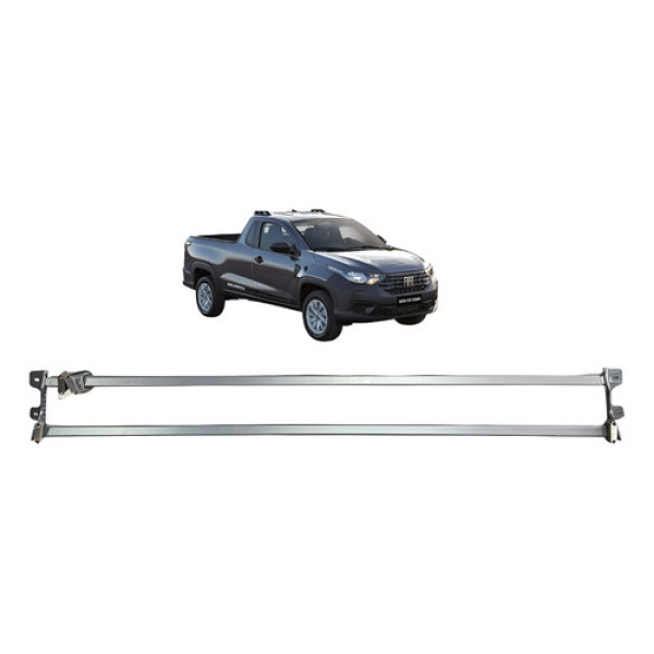 Proteção Grade Vidro Traseiro Fiat Strada 2021 Original Preto