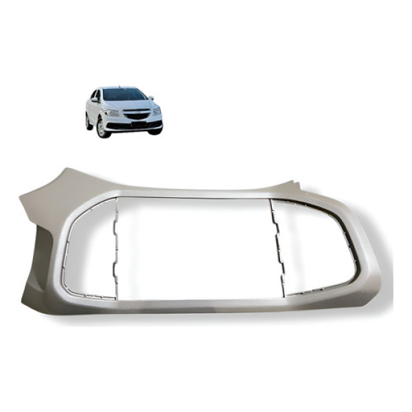 Moldura Painel Multimidia Gm Prisma 2016 52096475 Original Marrom-claro