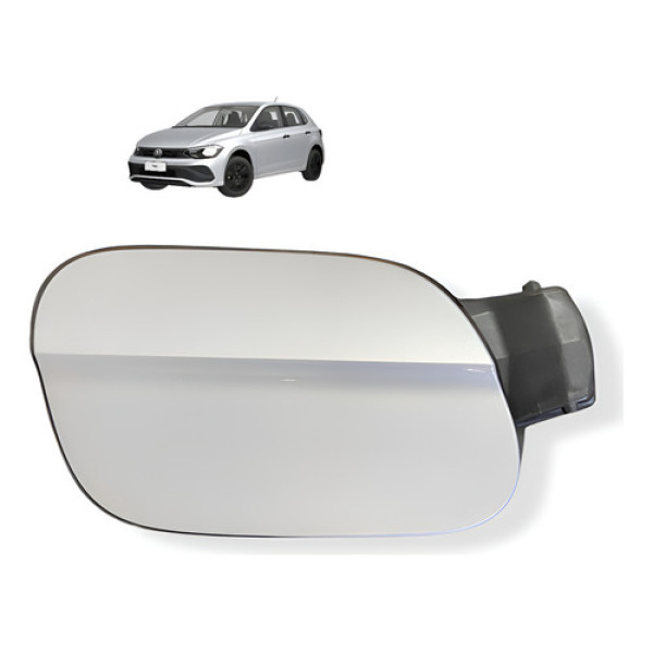 Portinhola Tampa Tanque Combustível Vw Polo Track 2023 2024 Prateado 2020