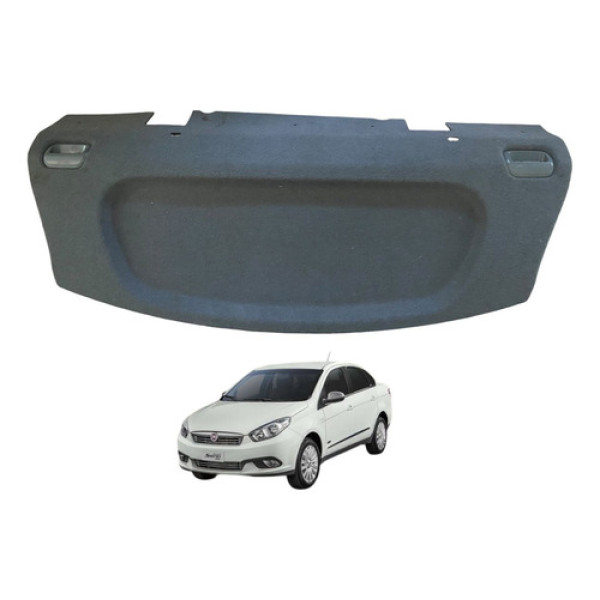 Tampão Porta Mala Bagageiro Fiat Grand Siena 2015 100181588 Cinza