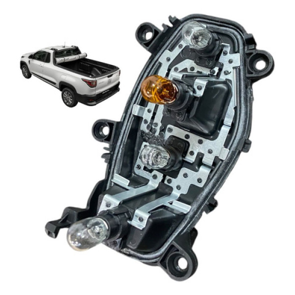 Circuito Soquete Lanterna Traseira Esquerda Fiat Strada 2022 Esquerdo/motorista Preto