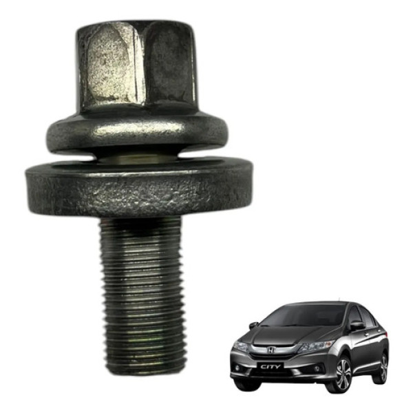 Parafuso Da Polia Do Virabrequim Honda City Original Prata