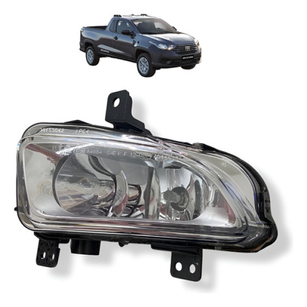 Farol De Milha Esquerdo Fiat Strada Freedom 2020 2023 Usado Branco