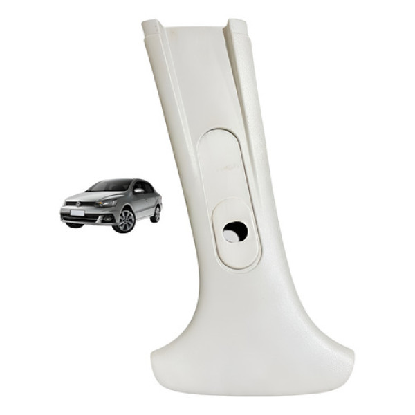 Acabamento Coluna Central Lado Esquerdo Vw Voyage 2016 Usado Bege