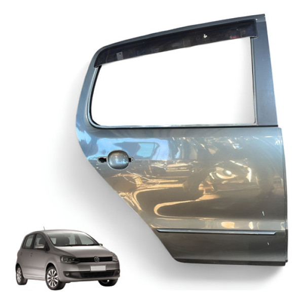 Porta Traseira Direita Vw Fox 2014 Original Usado Traseira Direita Cinza-escuro