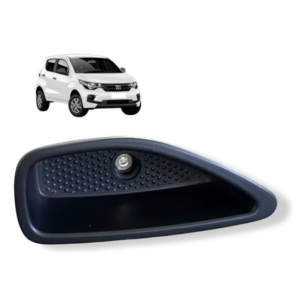 Puxador Interno Maçaneta Traseira Direita Fiat Mobi Original Preto Traseira