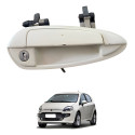 Maçaneta Externa Dianteira Direita Fiat Punto 2008 Original Branco Dianteira