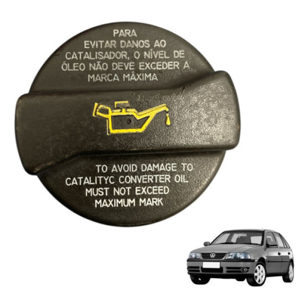 Tampa Reservatório De Oleo Vw Gol G3 2004 030103485 Original Preto