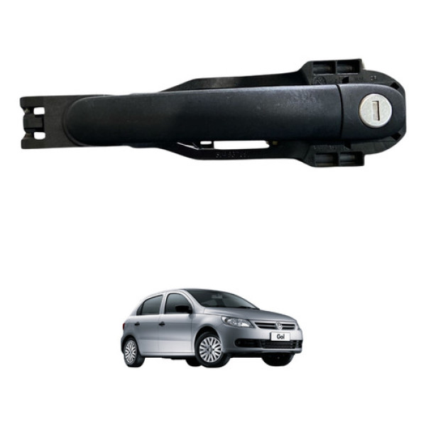 Maçaneta Externa Traseira Esq Vw Gol 2010 Original Usado