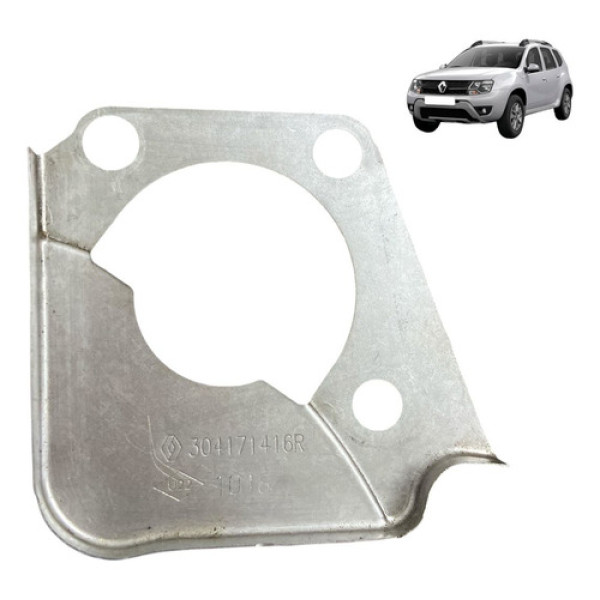 Chapa Obturador Renault Duster 2017 304171416r Original Prateado