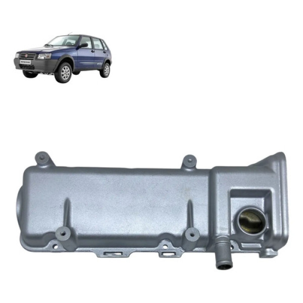 Tampa De Válvulas Uno Mille Fire 1.0 8v Gasolina 2008 Prateado