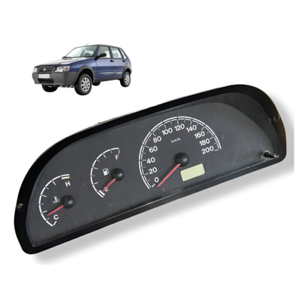 Painel De Instrumentos Fiat Uno Mille 2008 2009 2010 Usado Preto