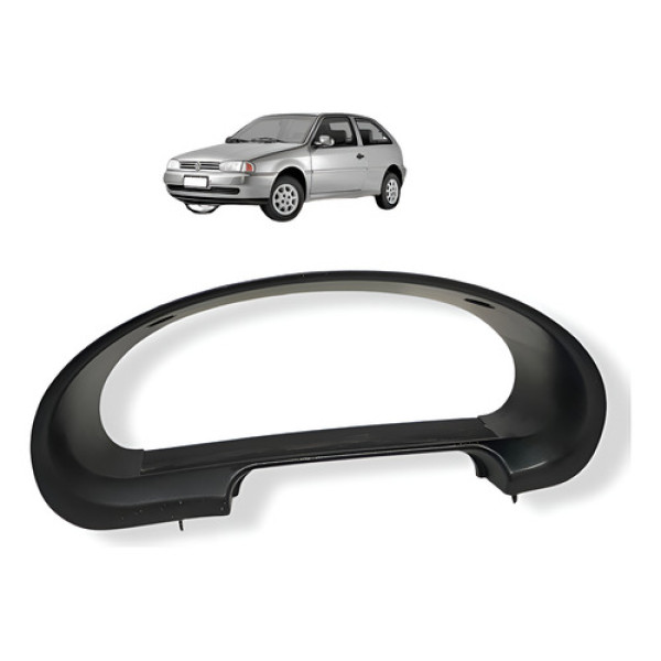 Moldura Painel Instrumentos Vw Gol G2 1999 2005 377857059a Preto