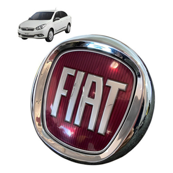 Emblema Maçaneta Tampa Traseira Fiat Palio Grand Siena 2014 Preto