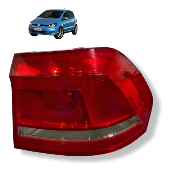 Lanterna Traseira Direita Volkswagen Fox 2015 2021 Usado Direito/passageiro Vermelho