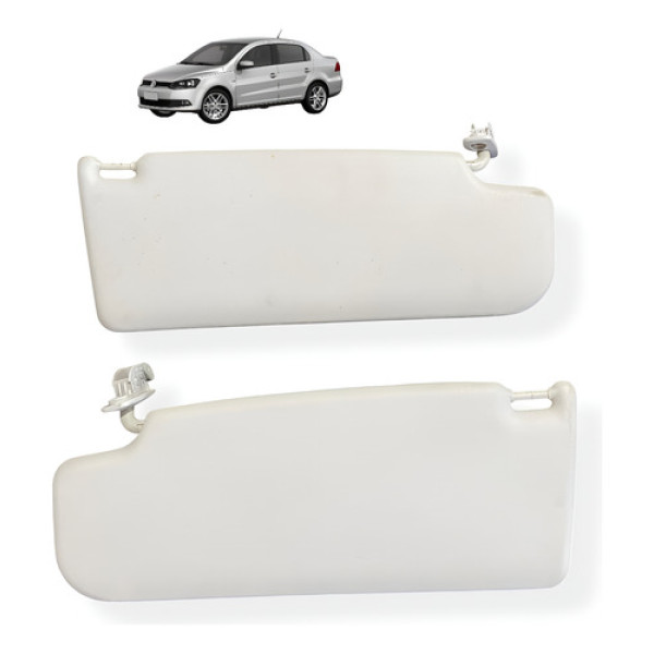 Par Quebra Sol Esquerdo Direito C/ Espelho Vw Gol G5 G6 G8