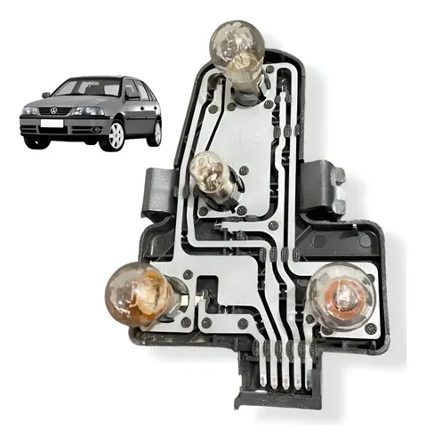 Circuito Soquete Lanterna Traseira Esquerda Vw Gol Original Esquerdo/motorista Bege