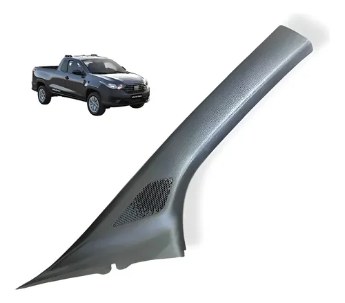 Acabamento Direito Coluna Para Brisa Fiat Strada Original Preto