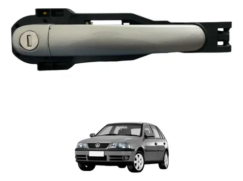 Maçaneta Externa Dianteira Esquerda Vw Gol G6 Original Cinza Dianteira