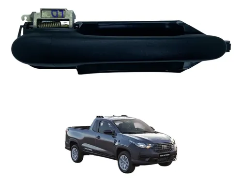 Maçaneta Externa Dianteira Direita Fiat Strada Original Preto Dianteira